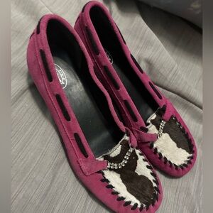 Women’s Cowhide Leather Dr Scholls Original Sundance Pink NWOT Rhinestone 7 1/2M